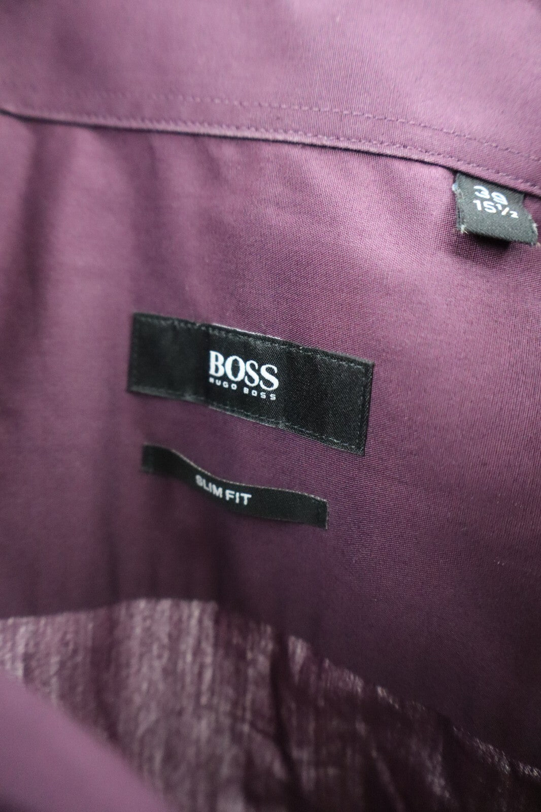 HUGO BOSS CAMICIA UOMO TG. 39/15,5 MAN CASUAL VINTAGE SHIRT COTONE COTTON