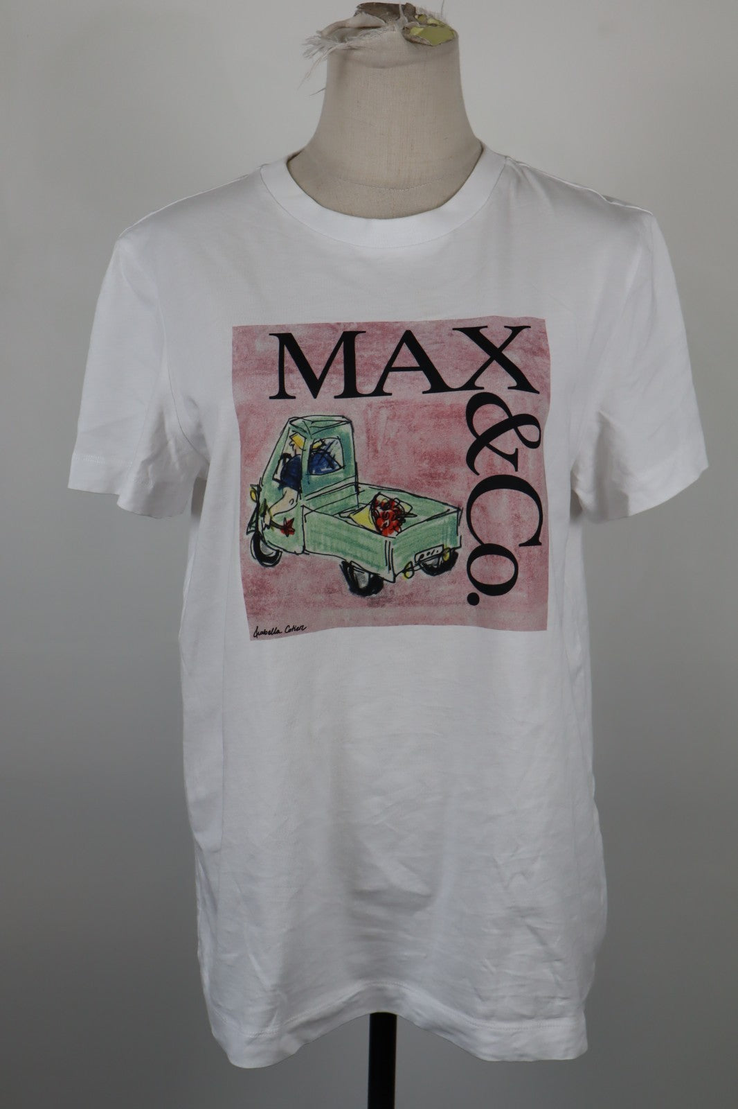 MAX&CO MAGLIA TOP DONNA TG. L WOMAN CASUAL VINTAGE TOP T-SHIRT PAILLETTES