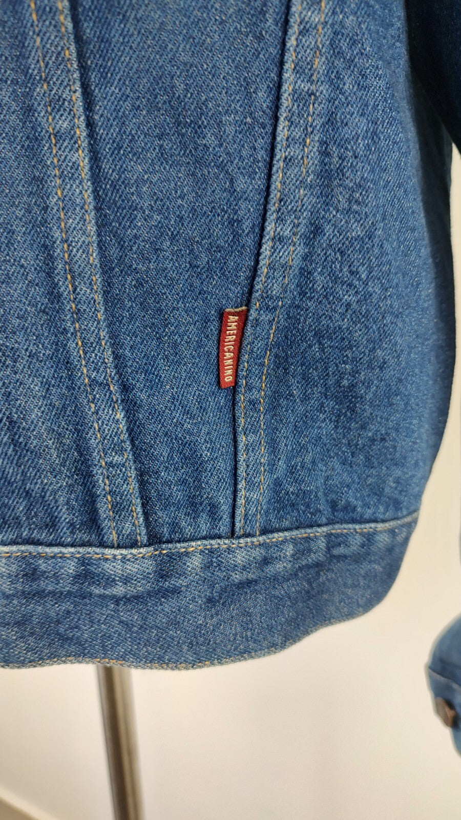 AMERICANINO GIUBBINO GIUBBINO JEANS DENIM UOMO Tg L MAN CASUAL JACKET