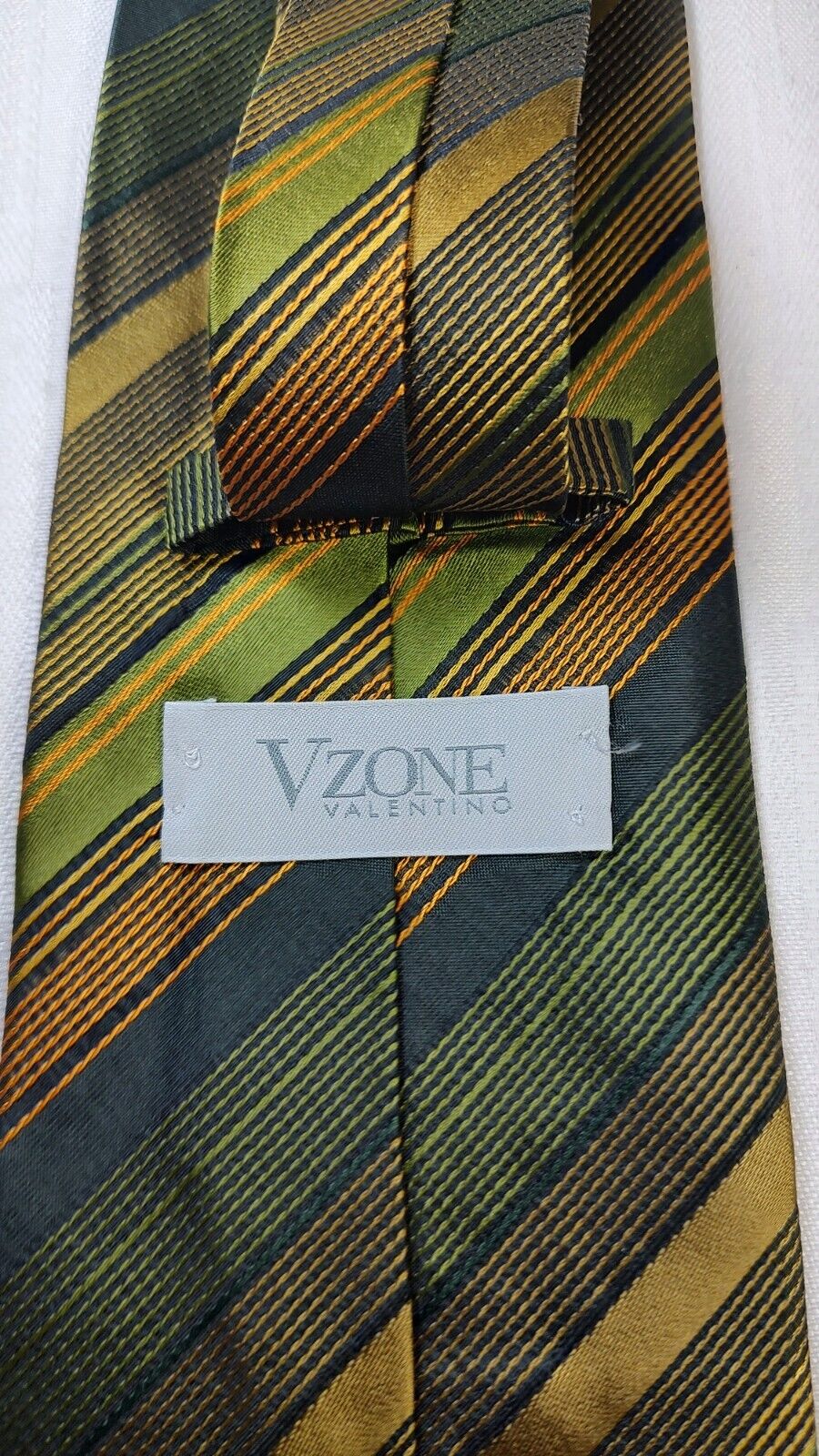VALENTINO V ZONE 100% SETA SILK TIE CRAVATTA NECKTIE ITALY VINTAGE CLASSIC