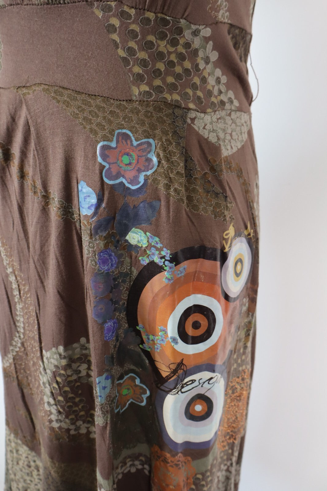 DESIGUAL VESTITO DONNA TG. M WOMAN CASUAL VINTAGE DRESS ITALIA