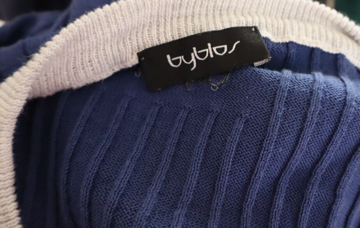 BYBLOS MAGLIONE COTONE VINTAGE UOMO 50 MAN SWEATER CASUAL VINTAGE