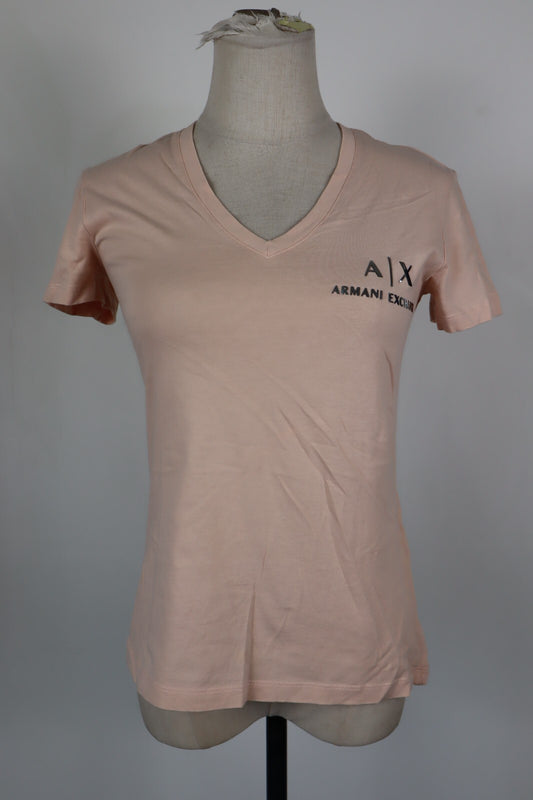 ARMANI EXCHANGE MAGLIA DONNA TG XS WOMAN CASUAL VINTAGE TOP T-SHIRT COTONE
