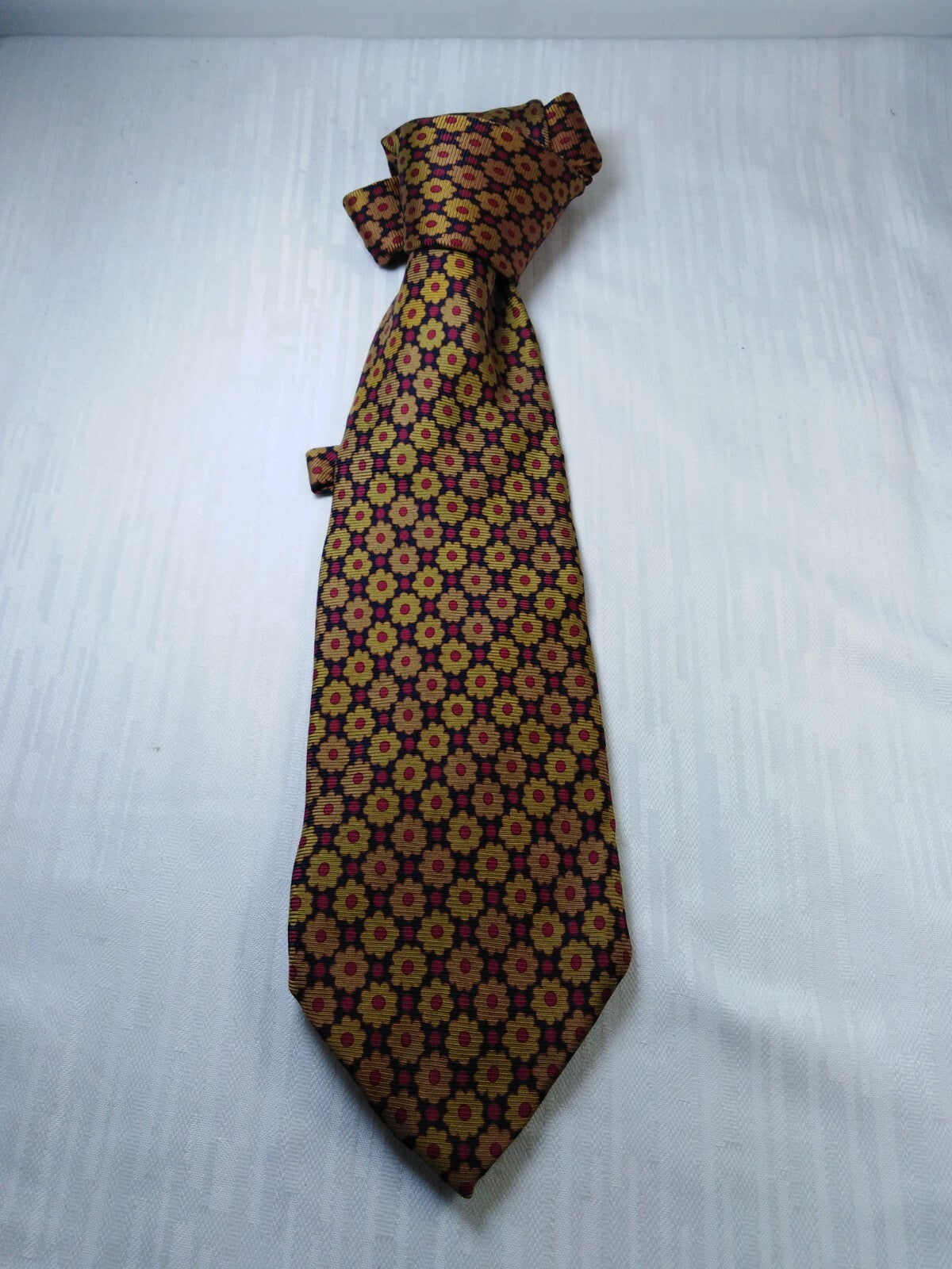 INTERNO 8 100% SILK TIE SETA CRAVATTA NECKTIE MADE IN ITALY CLASSIC SELF TIPPED