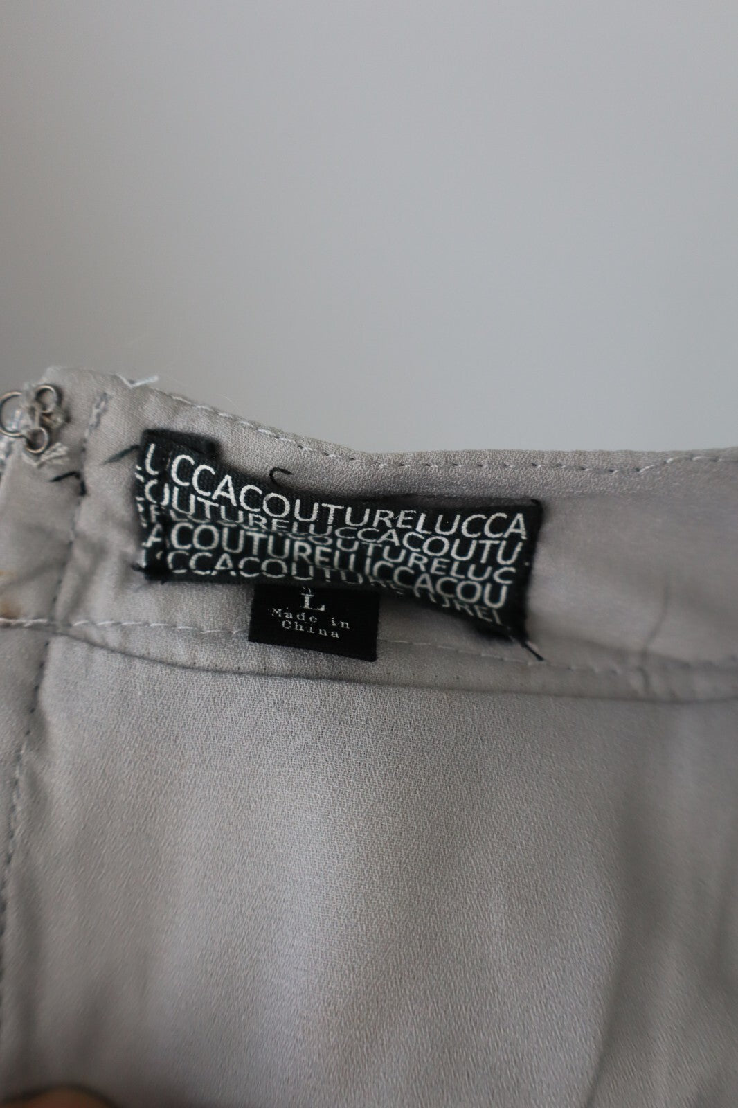 MAGLIA CROP TOP DONNA TG L T-SHIRT INDIE METALLIZZATO FUTURISTICO Y2K 2000'S