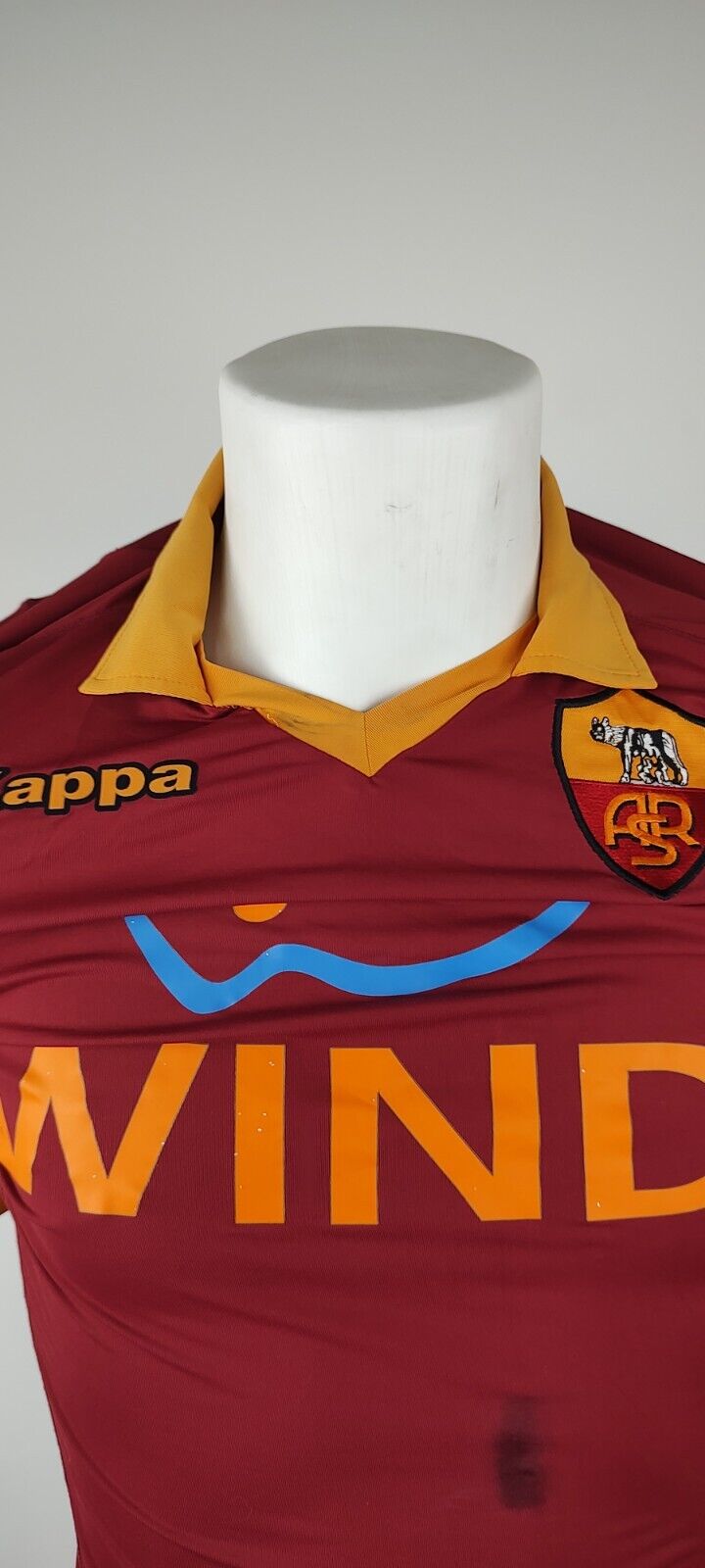 KAPPA ROMA N. 10 TOTTI COMPLETO CALCIO UOMO Tg L FOOTBALL JERSEY SPORT VINTAGE