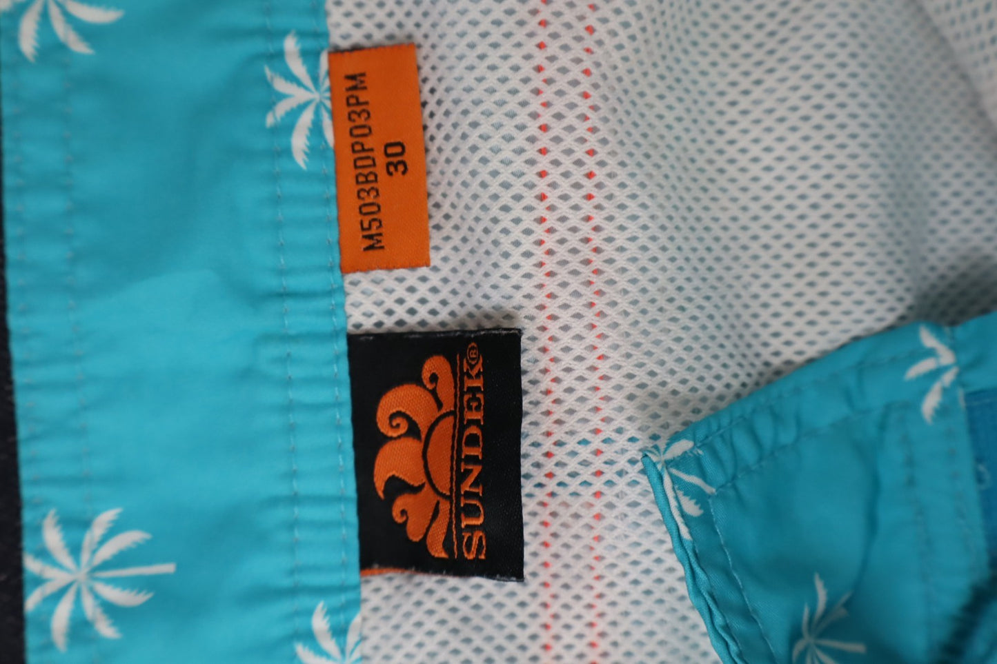 SUNDEK COSTUME PANTALONCINO MARE UOMO TG 30 MEN SWIMSUIT VINTAGE CASUAL