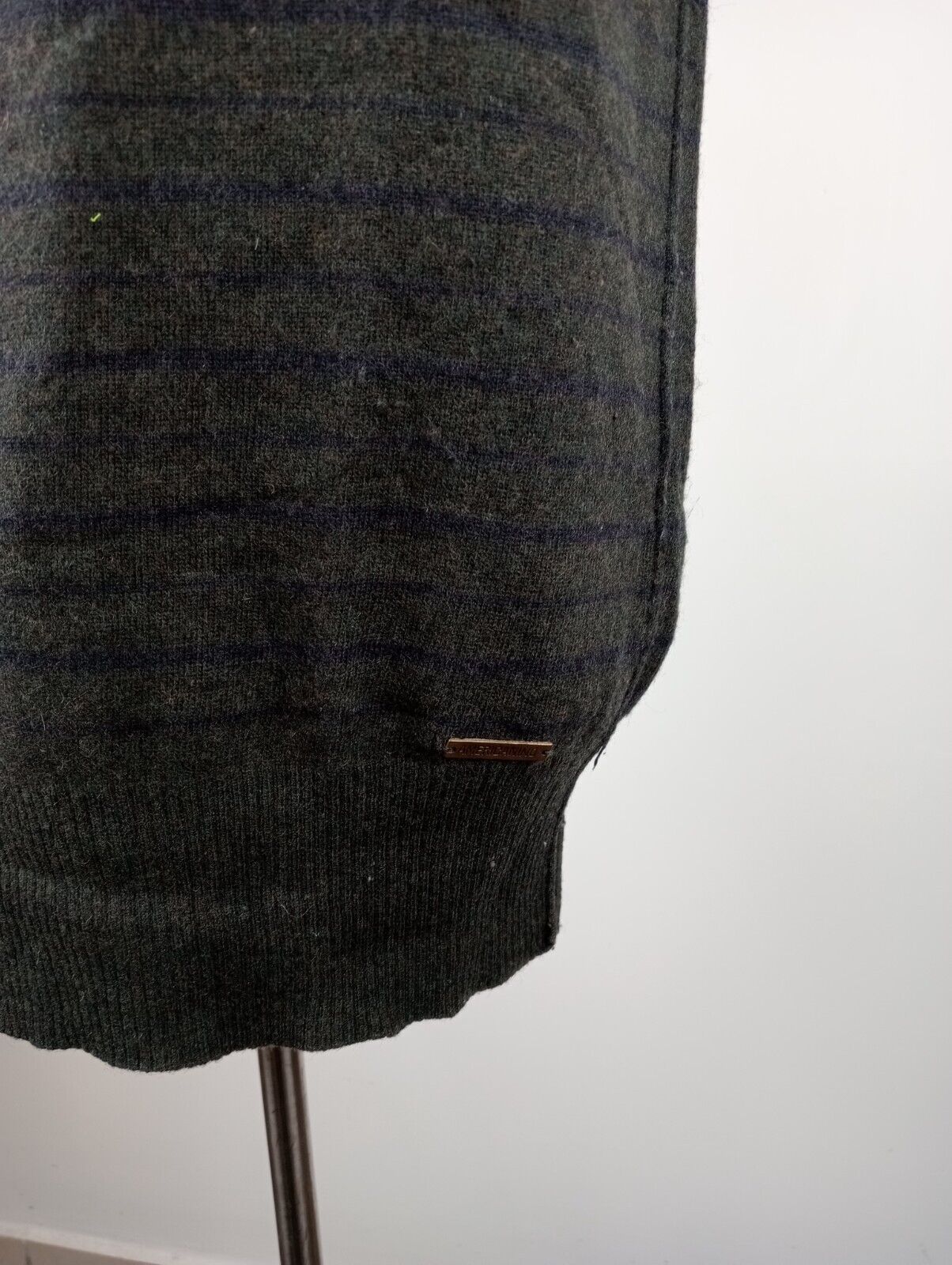 AMERICANINO MAGLIONE SMANICATO GILET UOMO Tg. XL MAN SWEATER CASUAL VINTAGE LANA