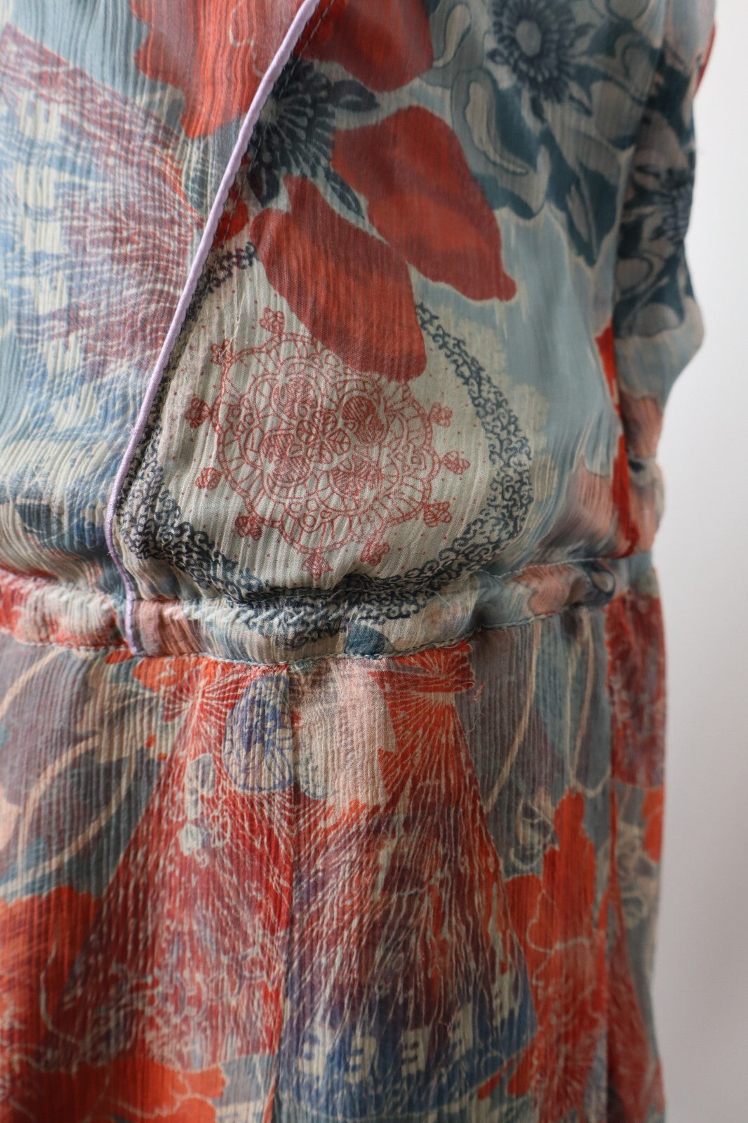 DIESEL VESTITO DONNA TG. S  WOMAN CASUAL VINTAGE DRESS SETA