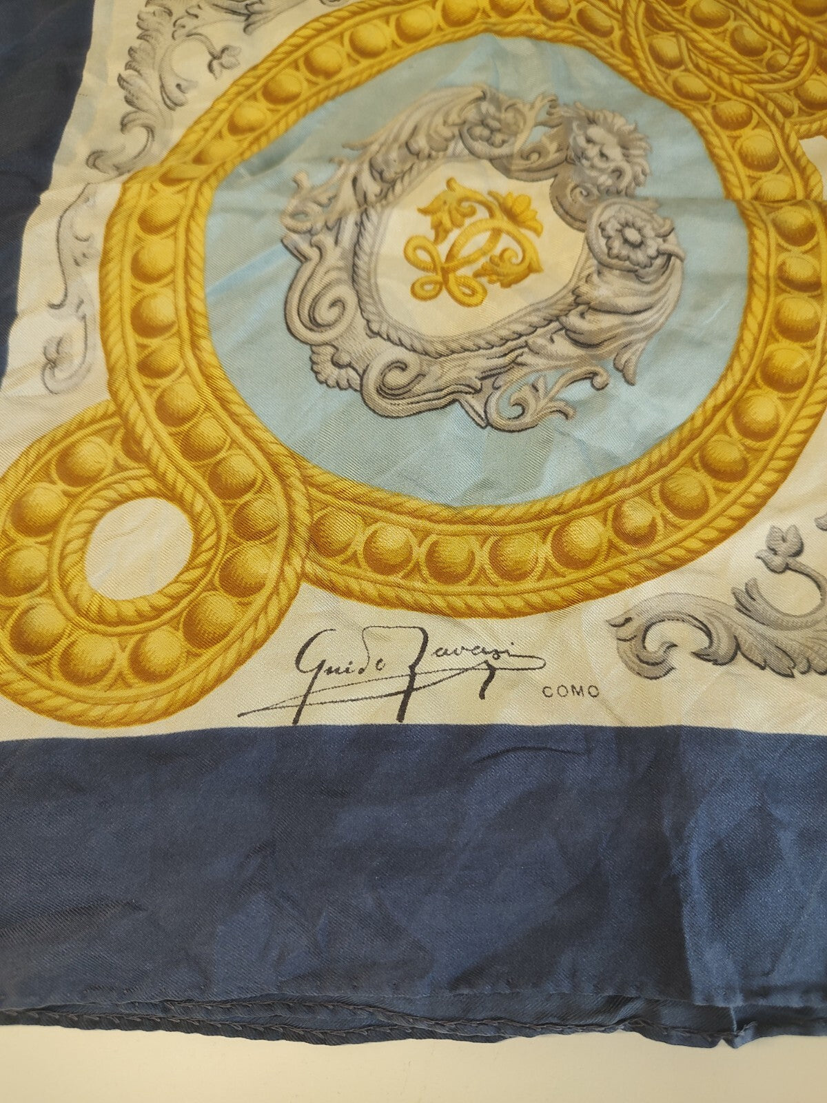 GUIDO TRAVESI COMO FOULARD 100% SILK SETA SCARVES SCARF SQUARE MADE ITALY