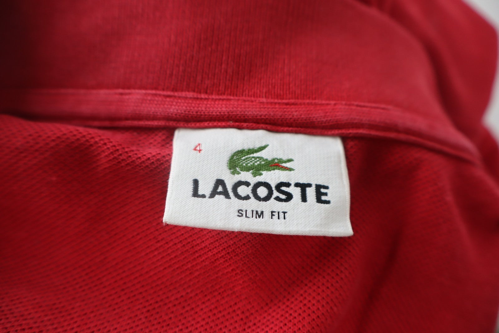 LACOSTE POLO MAGLIA UOMO COTONE TG. 4 MAN COTTON SHIRT CASUAL VINTAGE LOGO