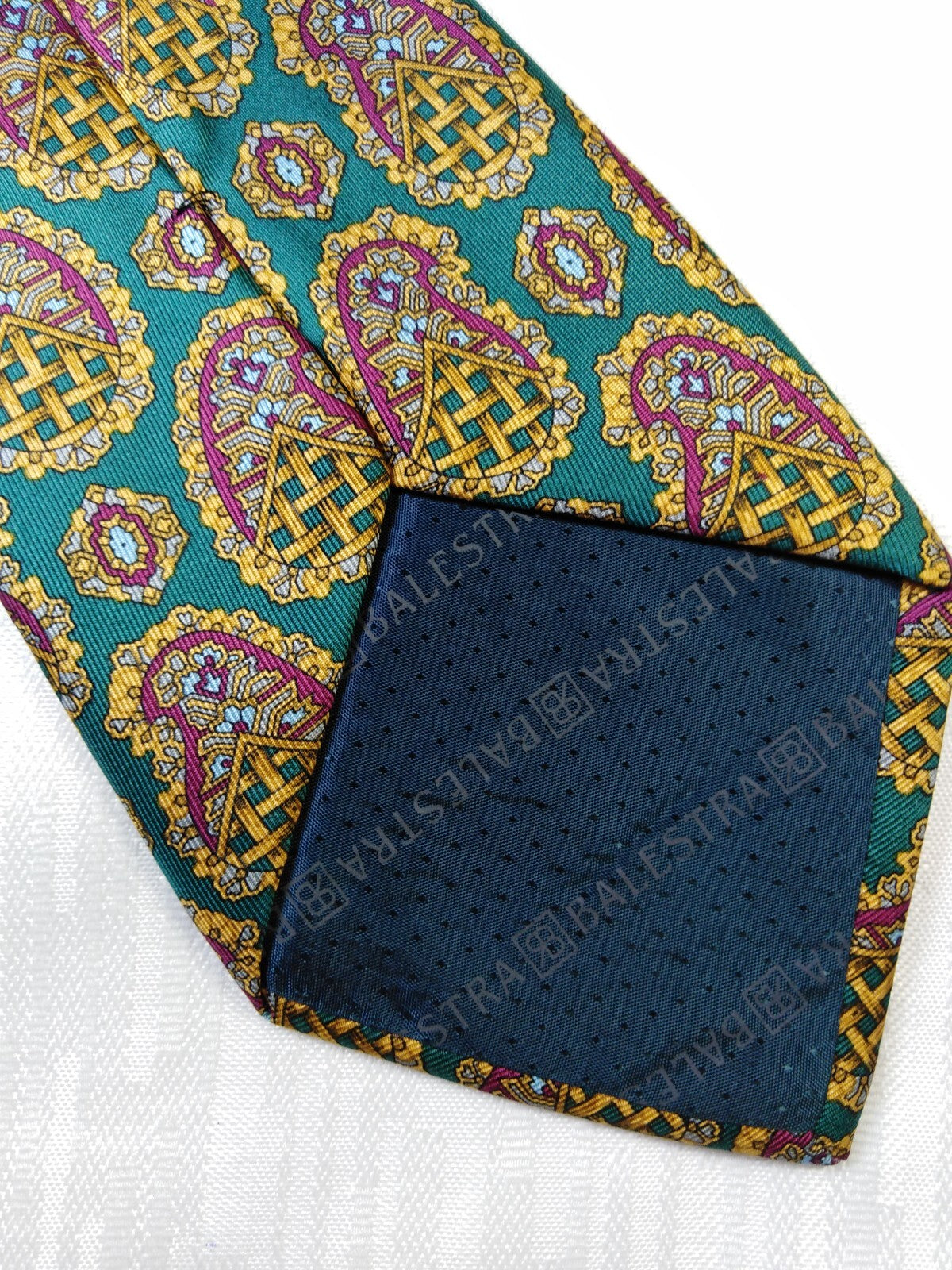 RENATO BALESTRA 100% SETA SILK TIE CRAVATTA NECKTIE ITALY VINTAGE CLASSIC UOMO