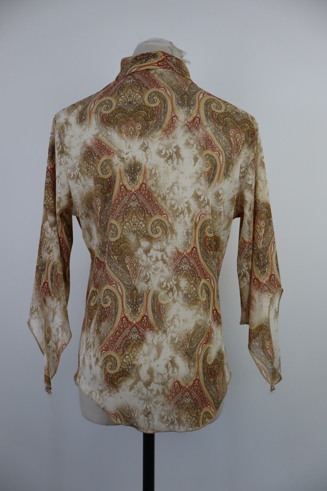 CAMICIA DONNA TG 42 WOMAN SHIRT FUNKY ESTETICO CHIC PATCHWORK VINTAGE Y2K 2000'S