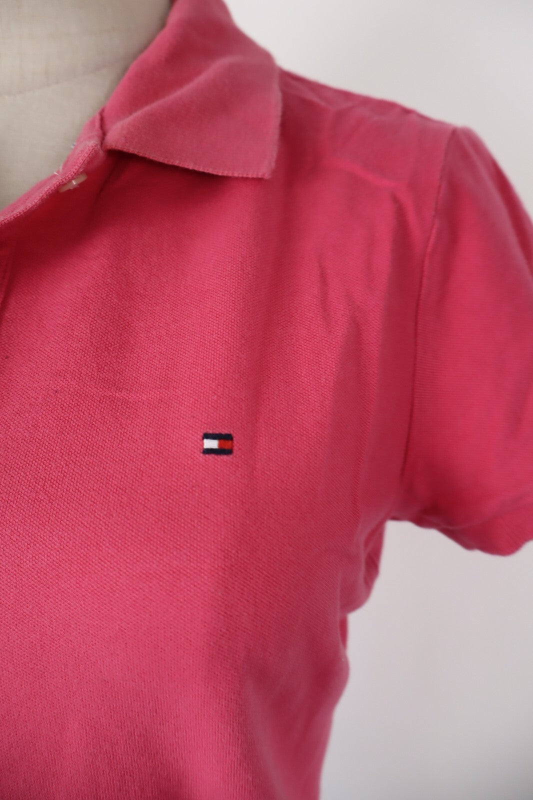 TOMMY HILFIGER POLO MAGLIA T-SHIRT DONNA COTONE TG M WOMAN CASUAL VINTAGE