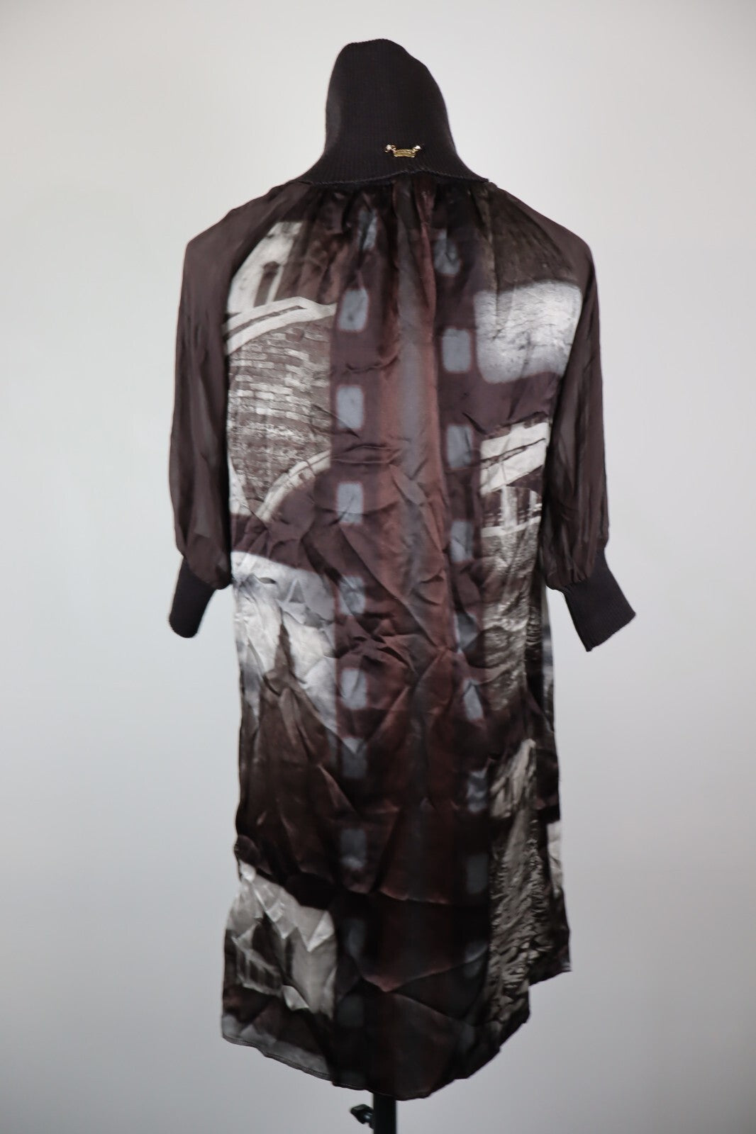 LIU JO VESTITO ABITO DONNA TG.  42 WOMAN CASUAL VINTAGE DRESS SETA SILK SOIE