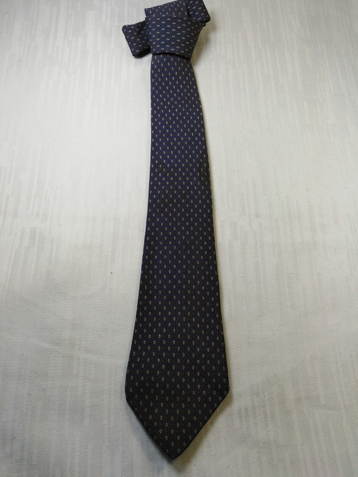 ANGELO MARINO 100% SILK TIE SETA CRAVATTA NECKTIE ITALY VINTAGE CLASSIC