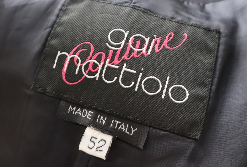 GAI MATTIOLO BLAZER GIACCA DONNA Tg 52 WOMAN CASUAL VINTAGE JACKET LANA STRASS