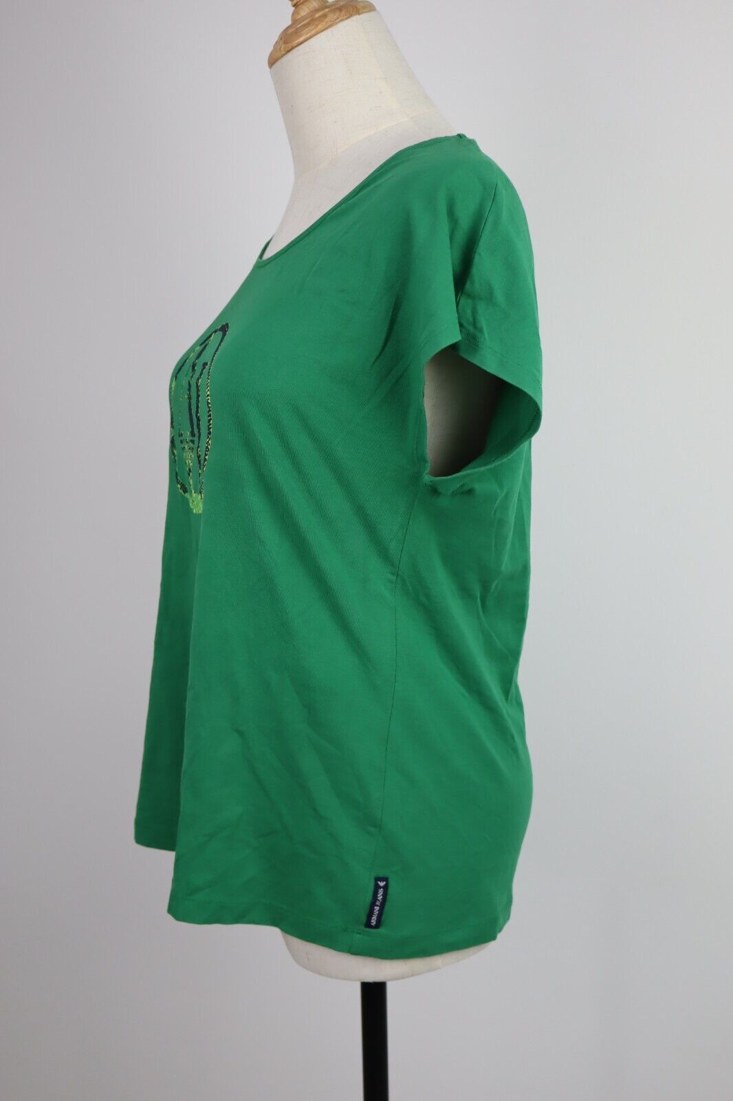 AJ ARMANI JEANS MAGLIA COTONE DONNA TG. 40 WOMAN CASUAL VINTAGE T-SHIRT