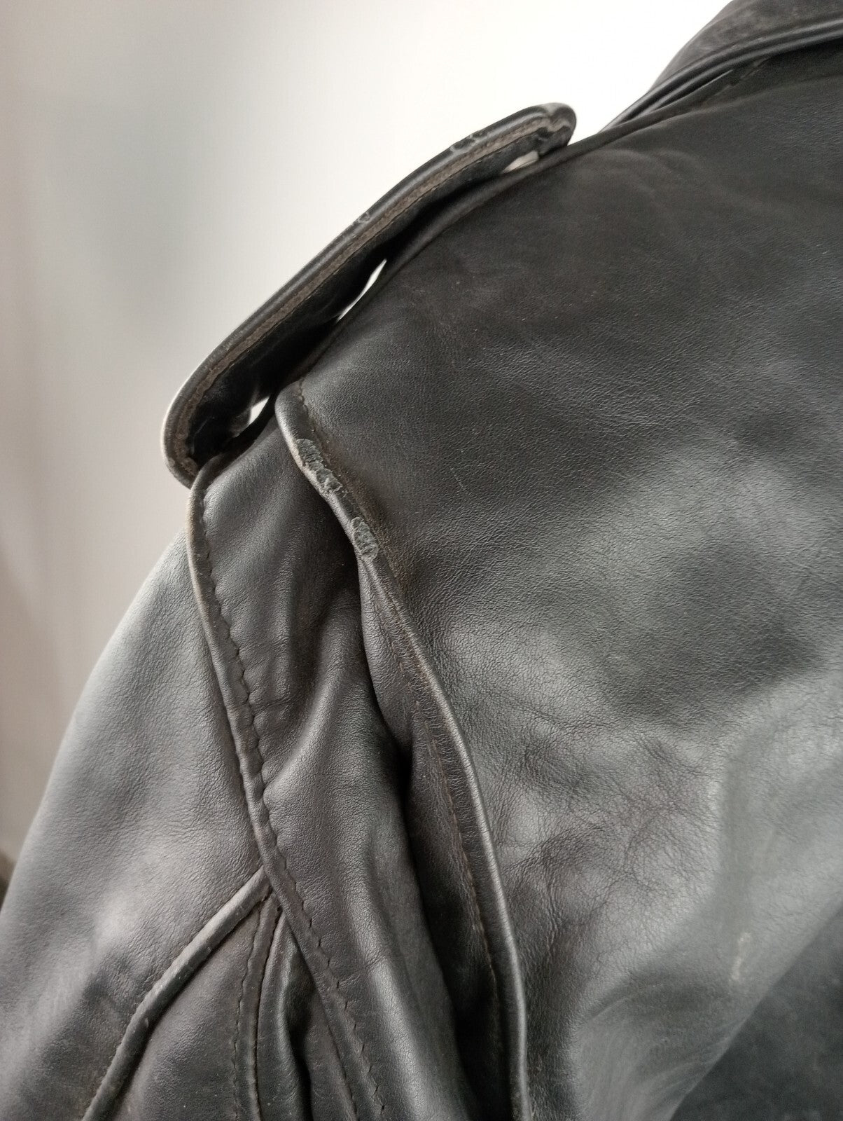 SCHOTT GIUBBINO PELLE LEATHER UOMO Tg 50 MAN CASUAL VINTAGE JACKET