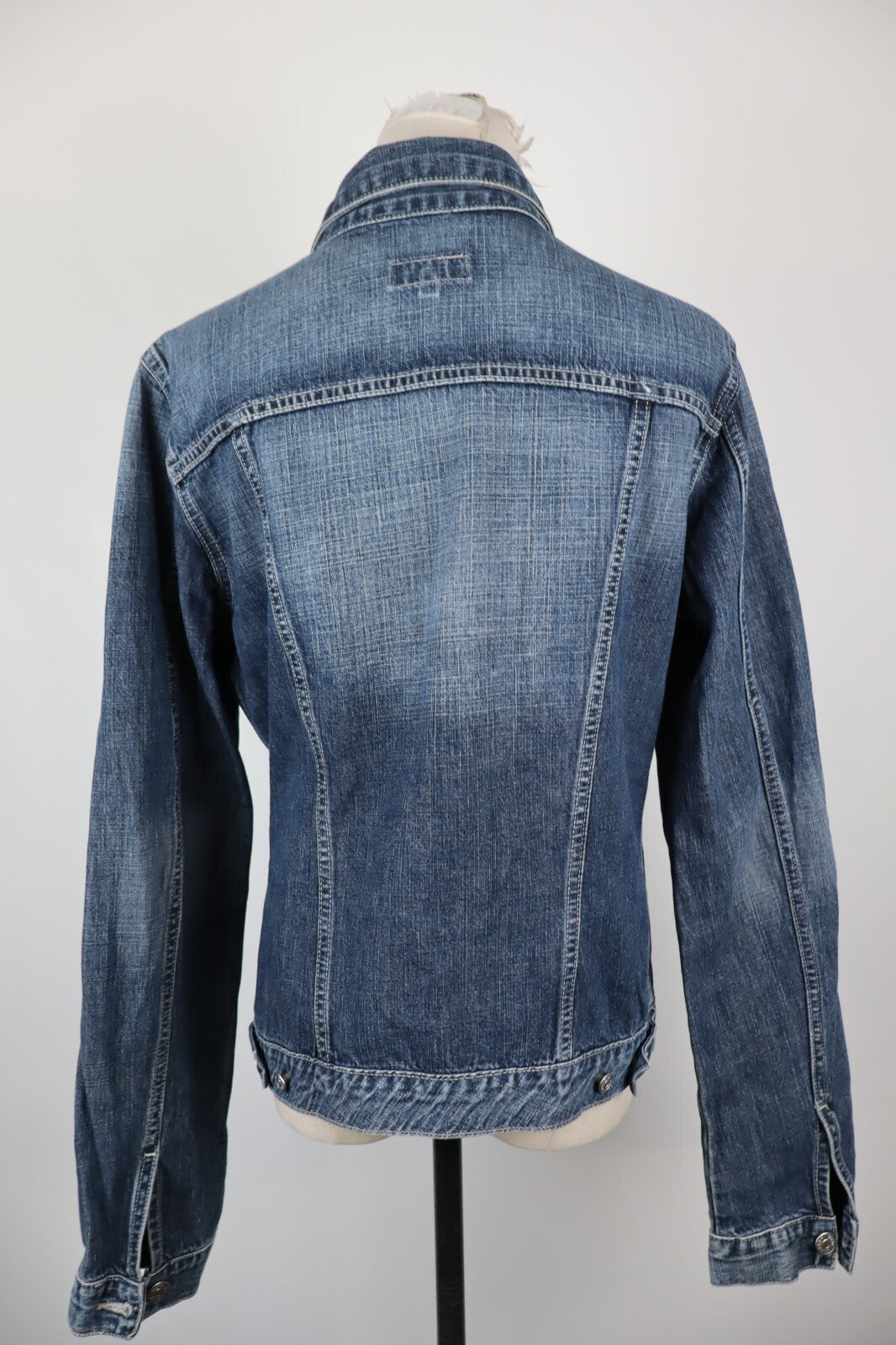 CARRERA GIUBBINO JEANS DONNA COTONE TG L WOMAN CASUAL JACKET VINTAGE DENIM