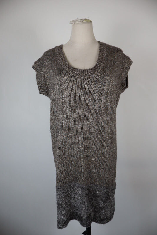 LIU JO JEANS VESTITO DONNA TG L WOMAN CASUAL VINTAGE DRESS ABITO LANA WOOL