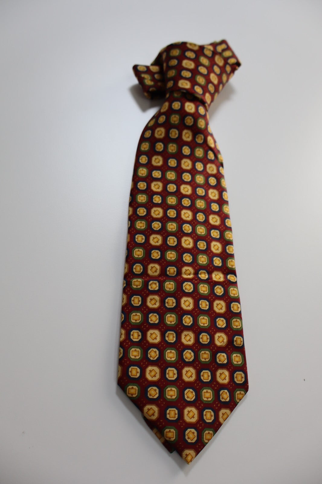 BALLANTYNE 100% SILK TIE SETA CRAVATTA NECKTIE MADE IN ITALY CLASSIC