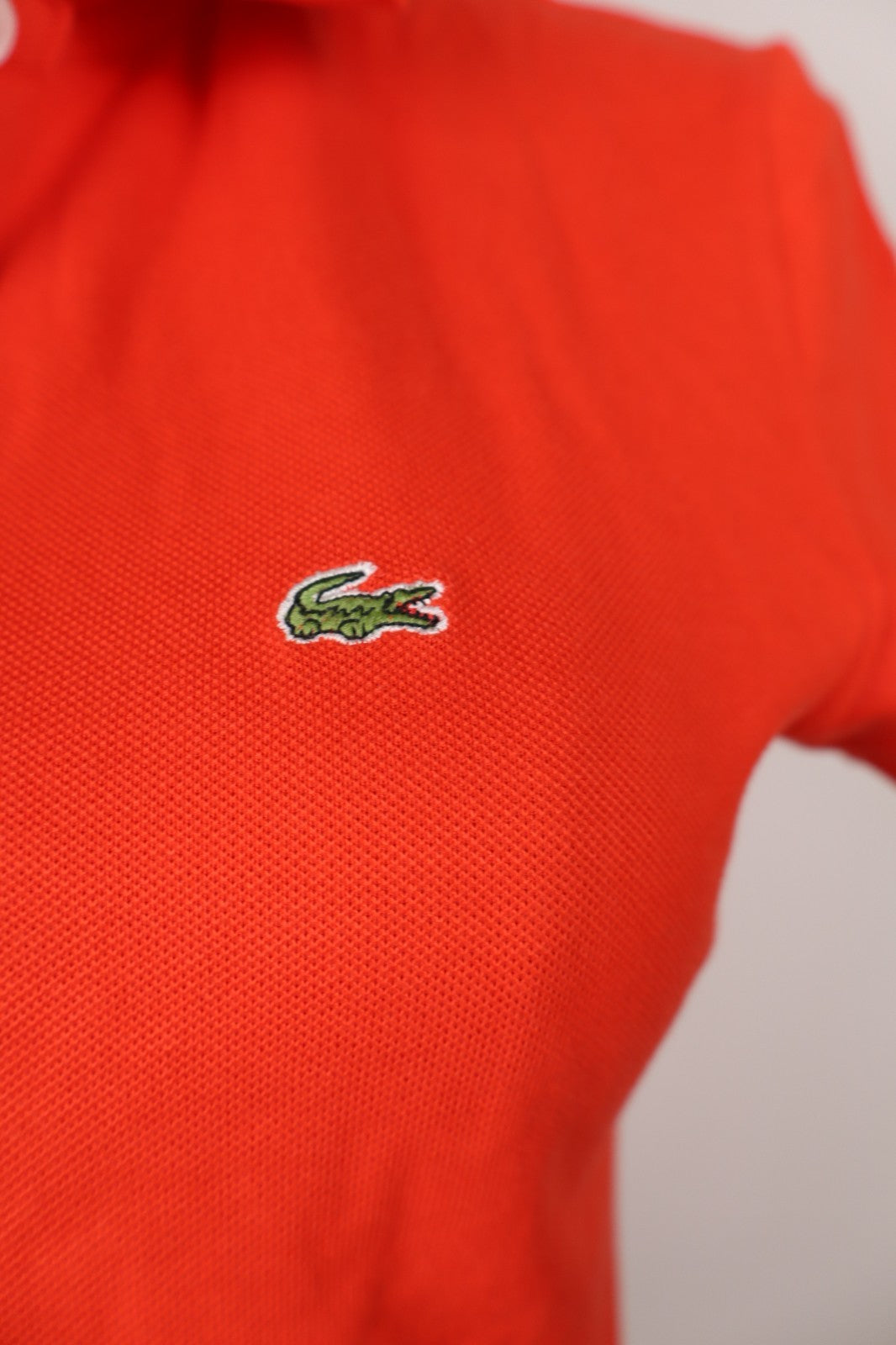 LACOSTE POLO MAGLIA DONNA COTONE TG. 40 WOMAN SHIRT CASUAL VINTAGE COTTON LOGO