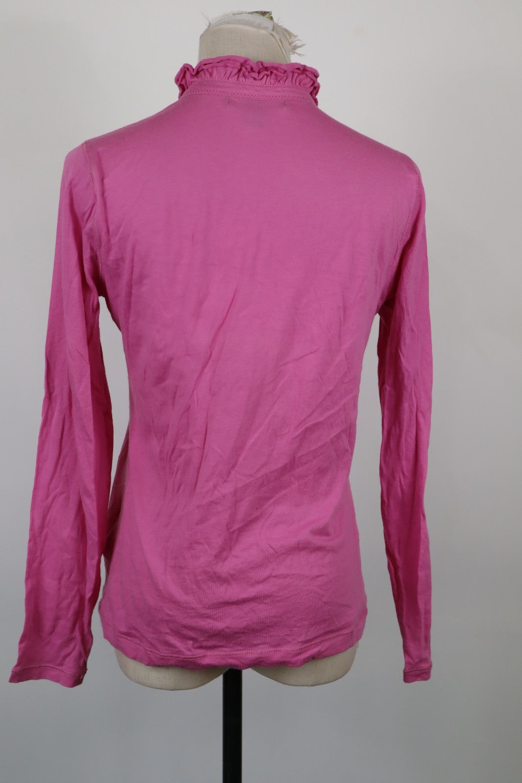LAUREN RALPH LAUREN DONNA MAGLIA COTONE TG. M COTTON SHIRT CASUAL VINTAGE ROUCHE