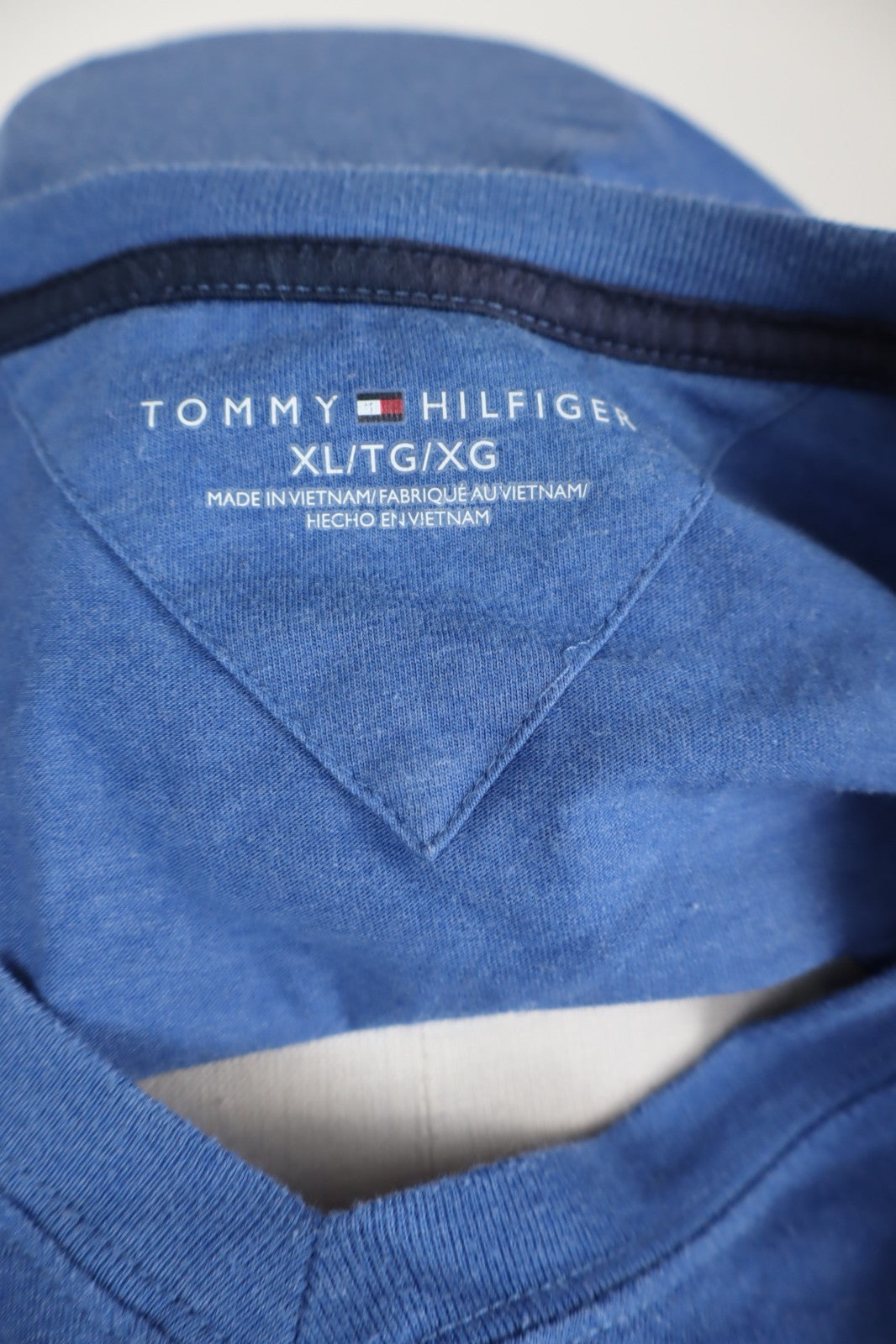 TOMMY HILFIGER MAGLIA COTONE UOMO TG XL MAN T-SHIRT VINTAGE CASUAL COTTON