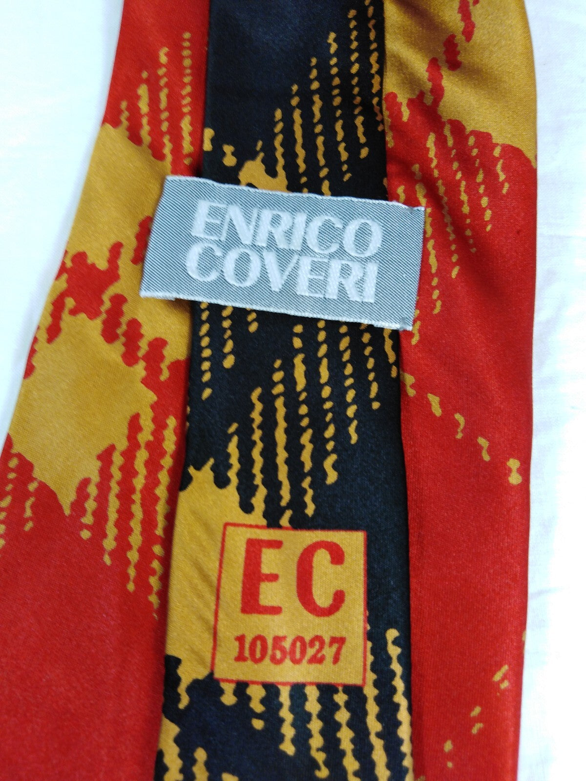 ENRICO COVERI 100%  SILK TIE SETA CRAVATTA NECKTIE MADE IN ITALY