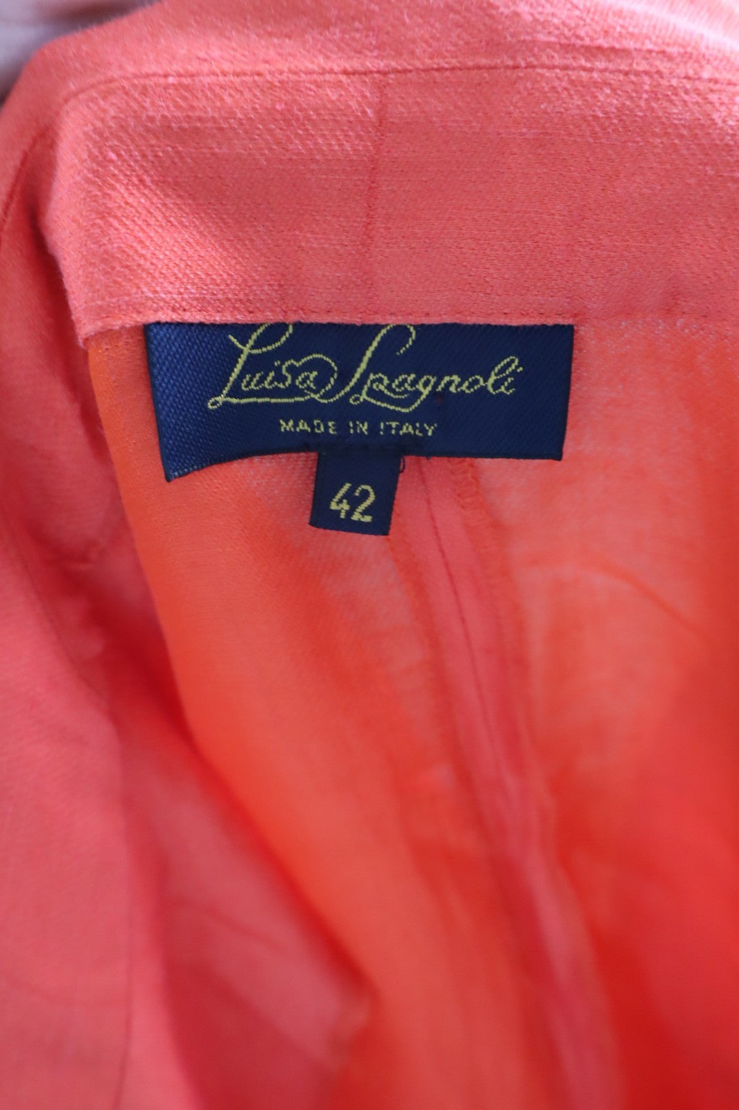 LUISA SPAGNOLI COMPLETO DONNA PANTALONE Tg. 42 SALOPETTE ONE PIECE VINTAGE LINO