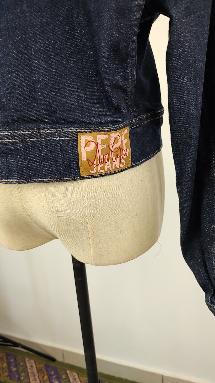 PEPE JEANS PER DUA LIPA GIUBBINO DONNA Tg. M WOMAN CASUAL JACKET COTONE DENIM