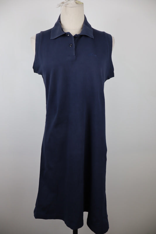 BEST COMPANY VESTITO ABITO A POLO DONNA TG. M WOMAN CASUAL VINTAGE DRESS COTONE