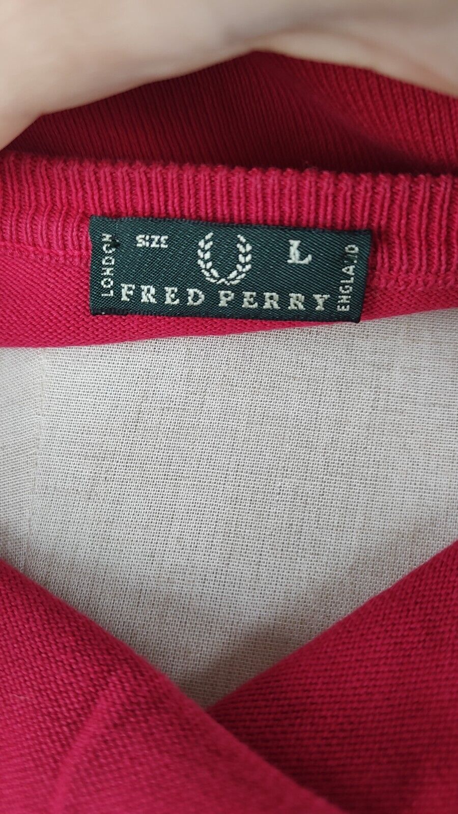 FRED PERRY MAGLIONE DONNA Tg. L WOMAN COTONE CASUAL SWEATER