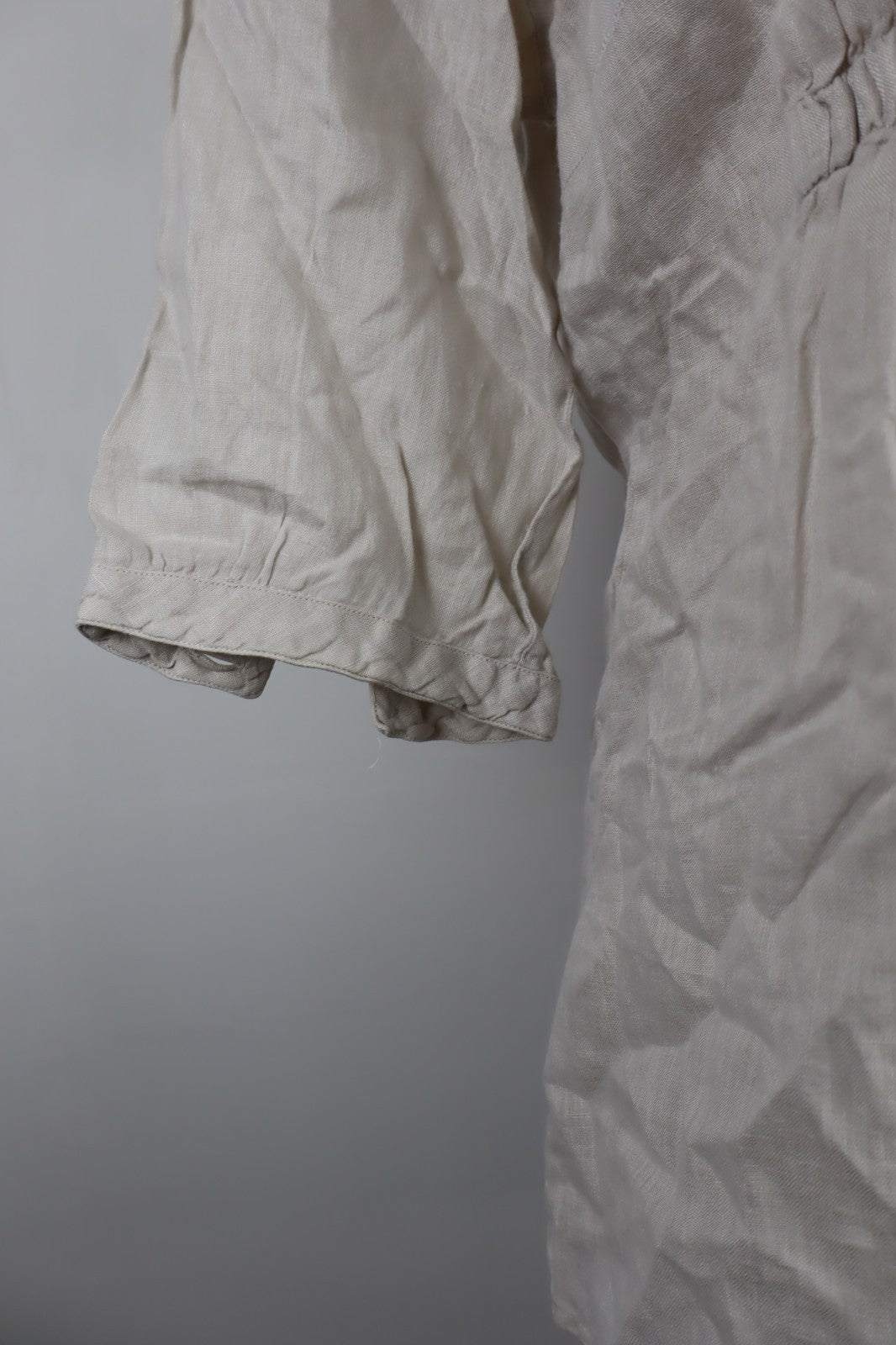 BROOKSFIELD CAMICIA  DONNA TG. 44 WOMAN SHIRT CASUAL VINTAGE LINO MANICHE 3/4