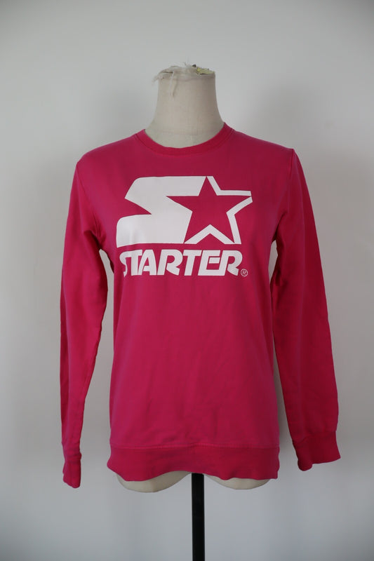 STARTER FELPA DONNA Tg XS WOMAN CASUAL VINTAGE SPORT SWEATSHIRT COTONE