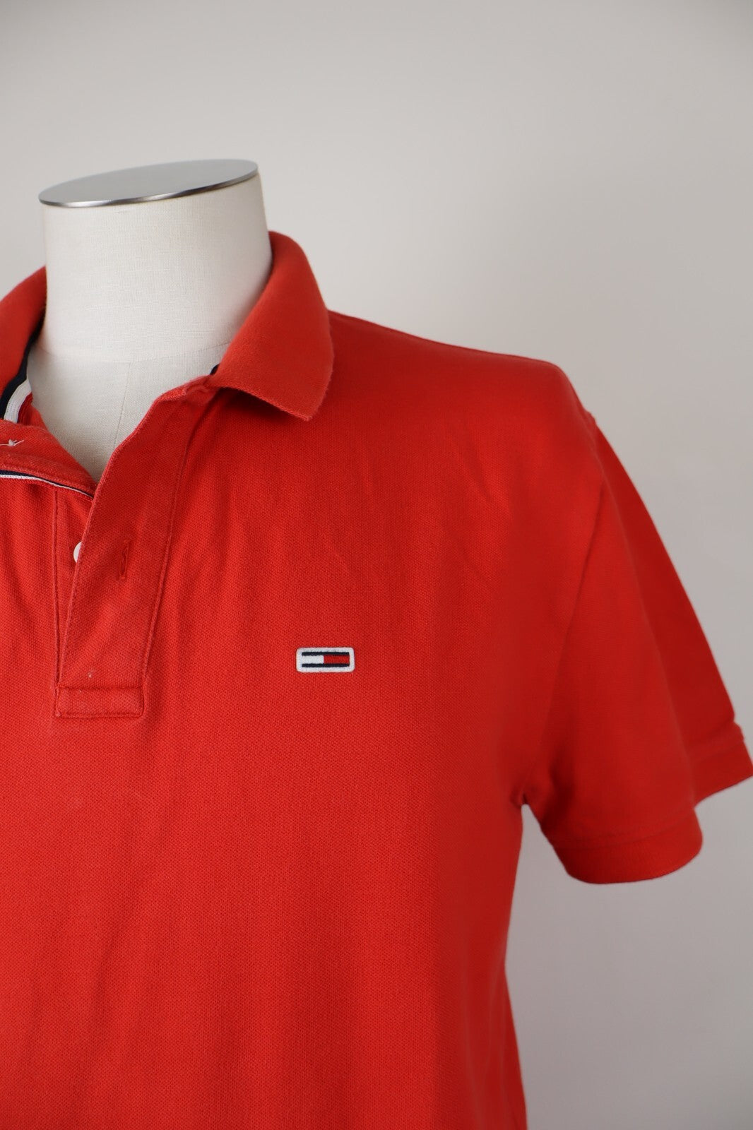 TOMMY HILFIGER JEANS MAGLIA POLO UOMO TG. L MAN COTONE SHIRT CASUAL VINTAGE