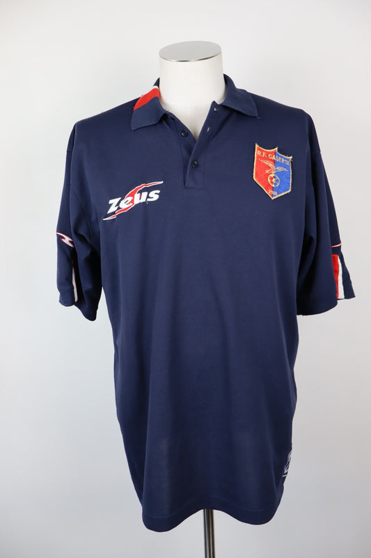 ZEUS CASERTA N 24 MAGLIA POLO CALCIO TRIKOT UOMO Tg XL SOCCER JERSEY SHIRT SPORT