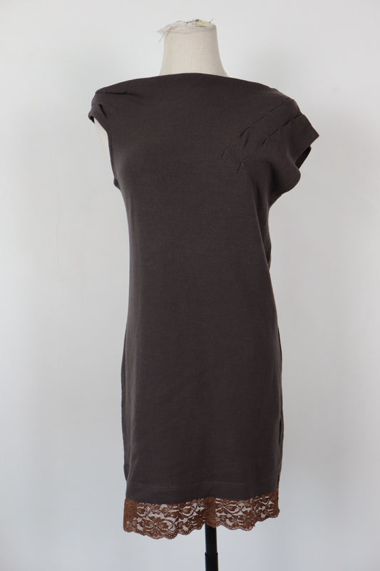 LIU JO JEANS VESTITO DONNA TG 44 / M WOMAN CASUAL VINTAGE DRESS ABITO LANA