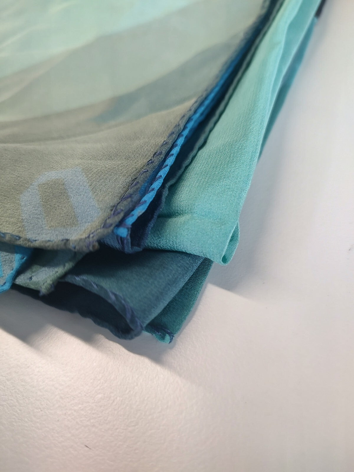 OMOBONO FOULARD 100% SILK SETA SCARVES SCARF SQUARE MADE ITALY