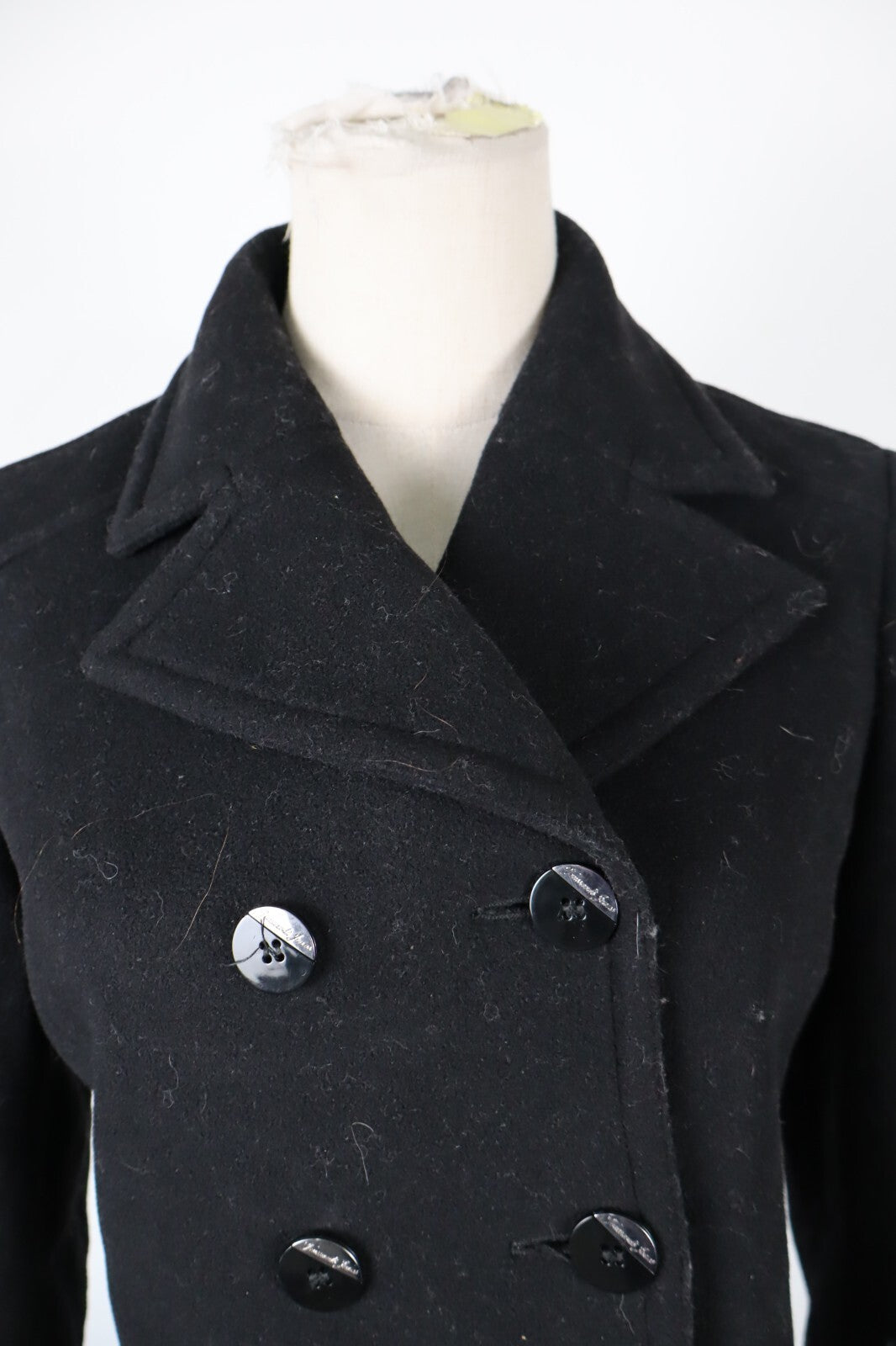 TRUSSARDI JEANS CAPPOTTO LANA GIACCA DONNA 42 WOMAN WOOL COAT VINTAGE CASUAL
