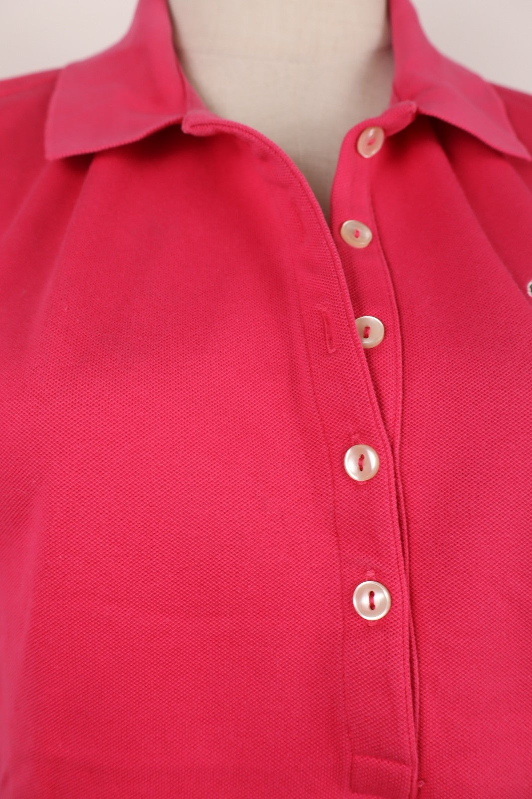 LACOSTE POLO MAGLIA DONNA COTONE TG. 44 WOMAN COTTON SHIRT CASUAL VINTAGE LOGO