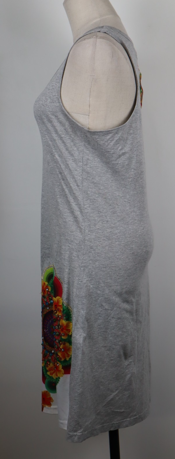 DESIGUAL VESTITO DONNA TG. L WOMAN CASUAL VINTAGE DRESS ABITO COTONE
