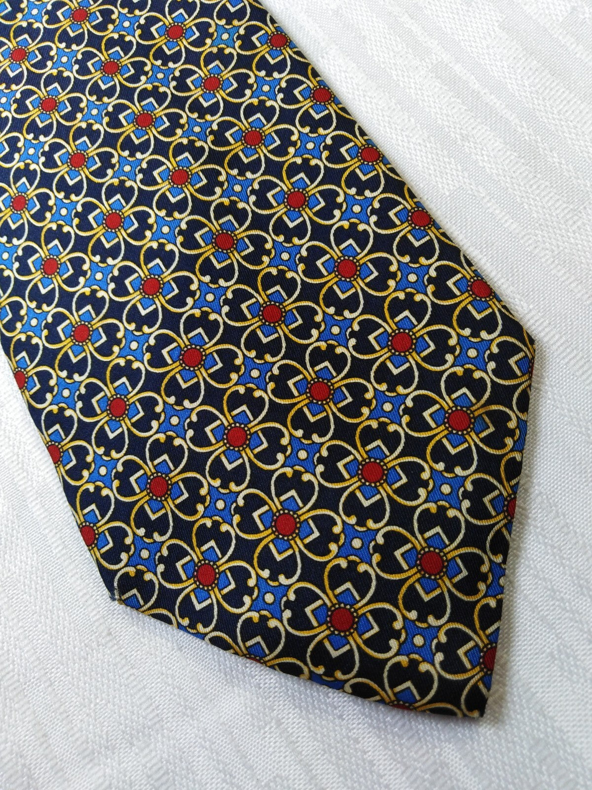 ENRICO COVERI VIALE MORIN 100% SILK TIE SETA CRAVATTA NECKTIE ITALY VINTAGE