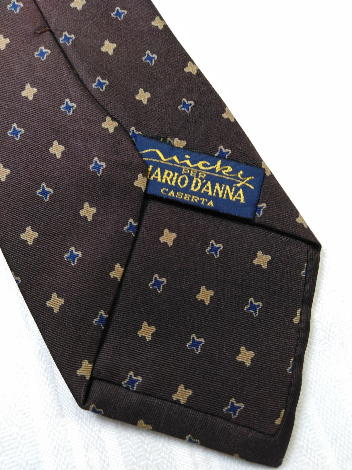 MICKY MILANO 100% SILK TIE SETA CRAVATTA NECKTIE MADE  ITALY SELF TIPPED