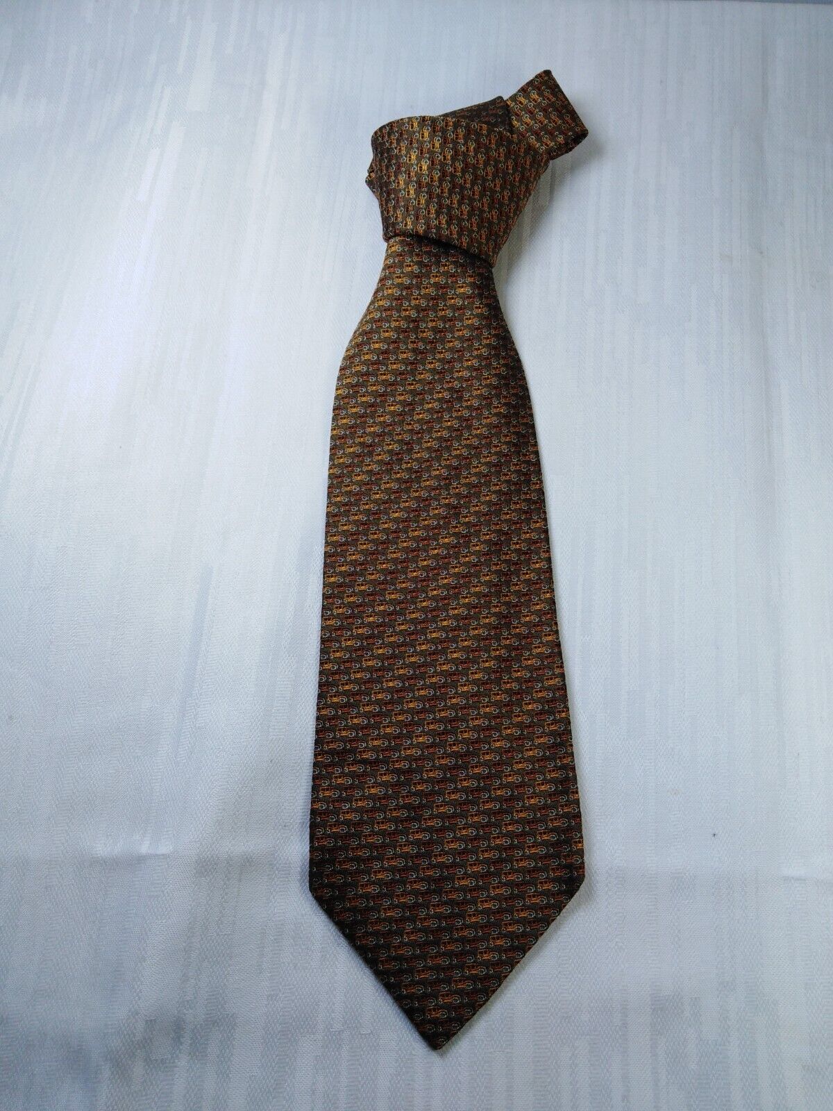 TINO COSMA 100% SETA SILK TIE CRAVATTA NECKTIE ITALY VINTAGE CLASSIC