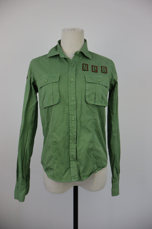 NAPAPIJRI CAMICIA  DONNA TG. S WOMAN SHIRT CASUAL VINTAGE COTONE COTTON