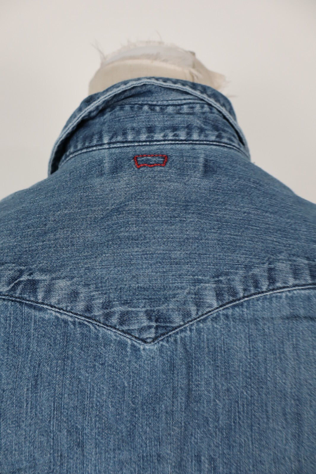 LEVI'S VESTITO CAMICIA JEANS DENIM DONNA TG. XS  WOMAN CASUAL VINTAGE DRESS