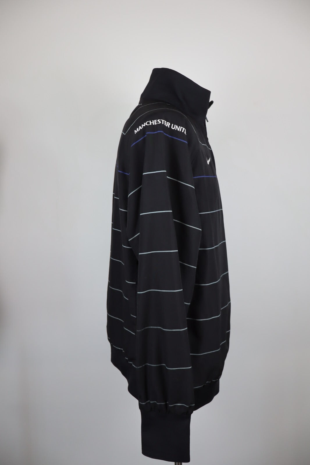 NIKE MANCHESTER FELPA ZIP GIACCA CALCIO SPORT UOMO XL MAN JACKET SOCCER VINTAGE