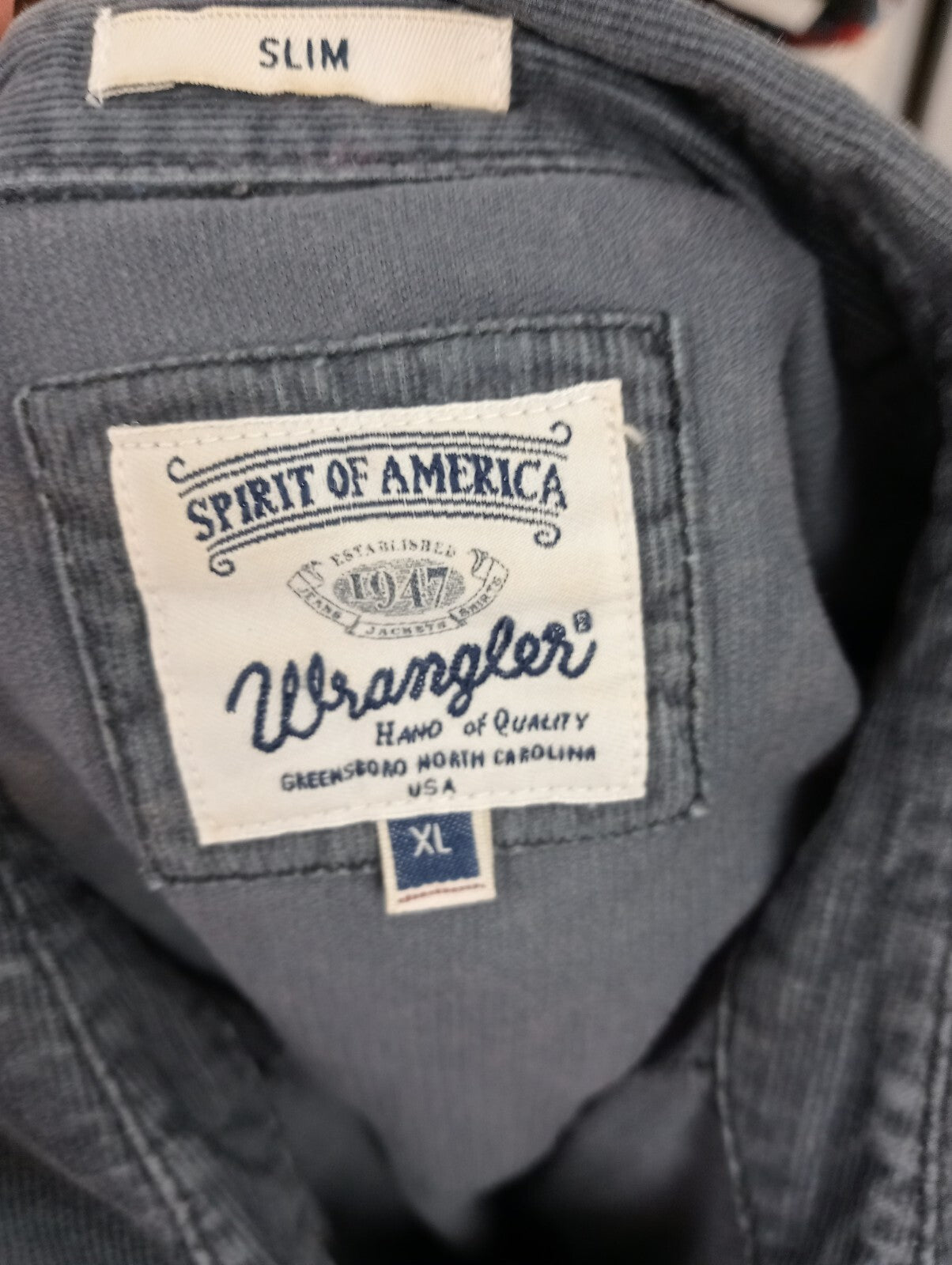 WRANGLER CAMICIA UOMO COTONE COTTON TG. XL  MAN CASUAL VINTAGE SHIRT ITALY